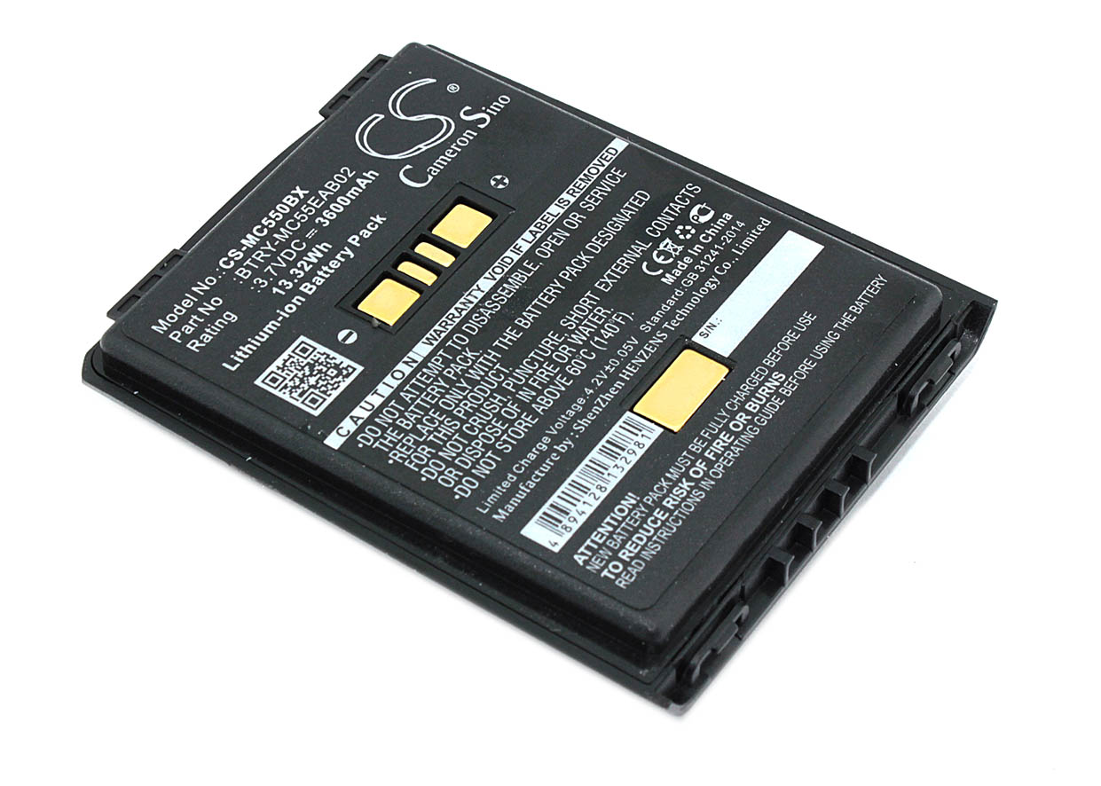 

Аккумуляторная батарея CS-MC550BX для ТСД Motorola Symbol MC55 3600mAh 3.7V, Черный, CS-MC550BX