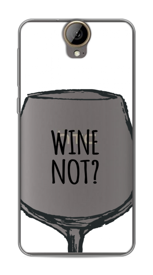 

Чехол на HTC One E9 Plus "Wine not white", Белый, 102250-6