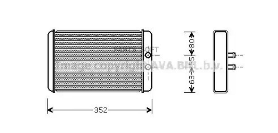 Радиатор отопителя FIAT: DUCATO c бортовой платформой/ходовая часть (230) 1.9 D/1.9 TD/1.9