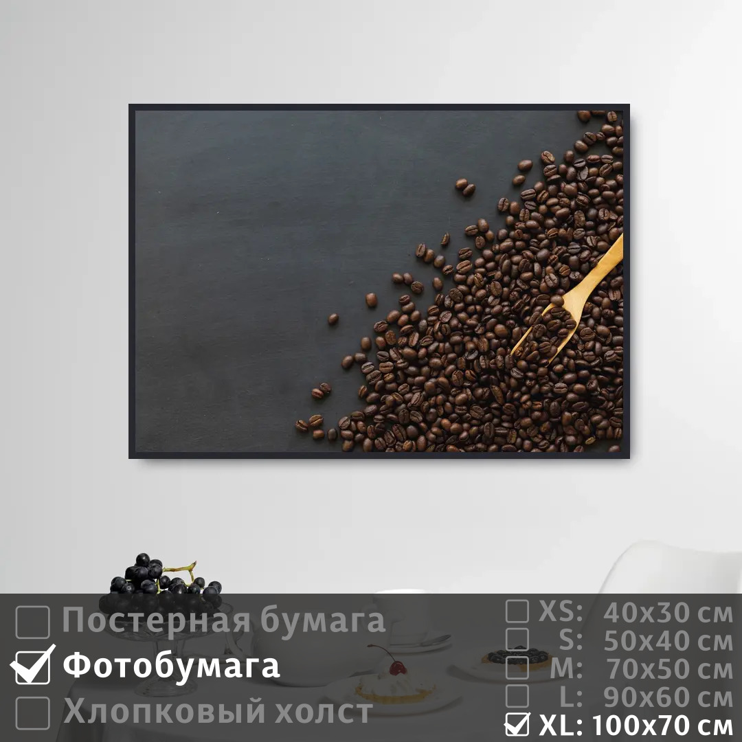 

Постер на фотобумаге ПолиЦентр Кофе для кофейни 100х70 см, КофеДляКофейни1