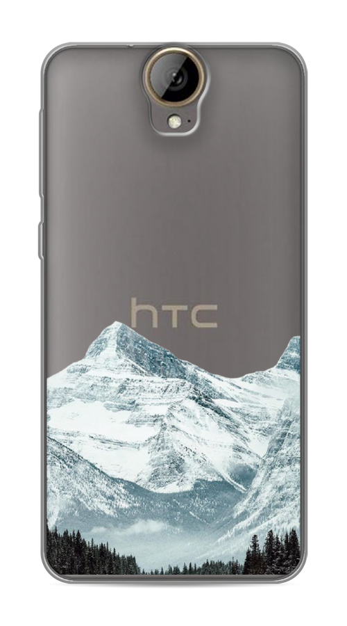 

Чехол на HTC One E9 Plus "Горы арт 1", Белый;зеленый, 102250-2