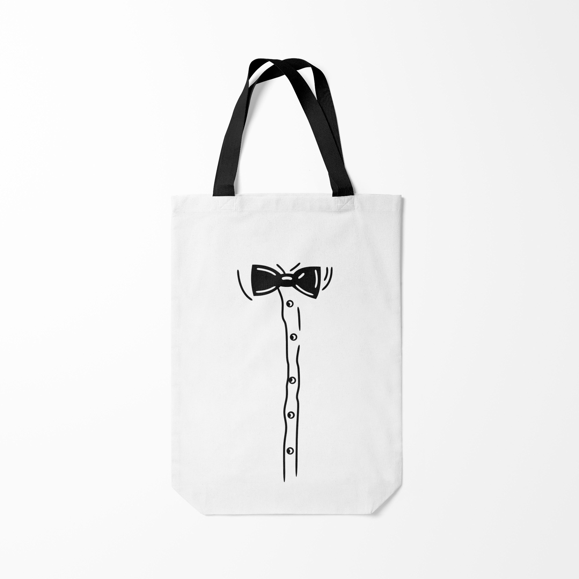 

Сумка шoппер унисекс Burnettie Костюм с бабочкой, белый, Костюм с бабочкой