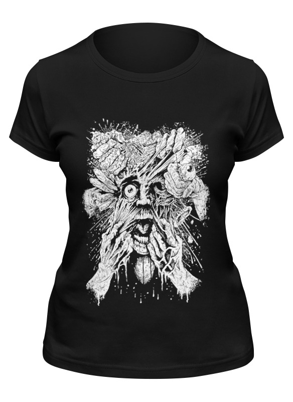 

Футболка женская Printio Art horror черная XL, Черный, Art horror