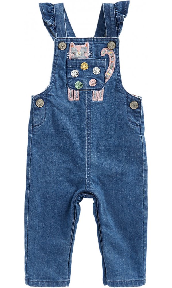 Полукомбинезон детский Mothercare MG TFT DENIM DUNGAREE JL, синий, 86