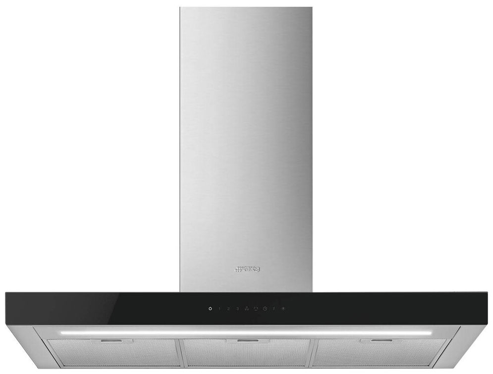 

Вытяжка настенная Smeg KBT9L4VN серебристая, черная, Серебристый;черный, KBT9L4VN