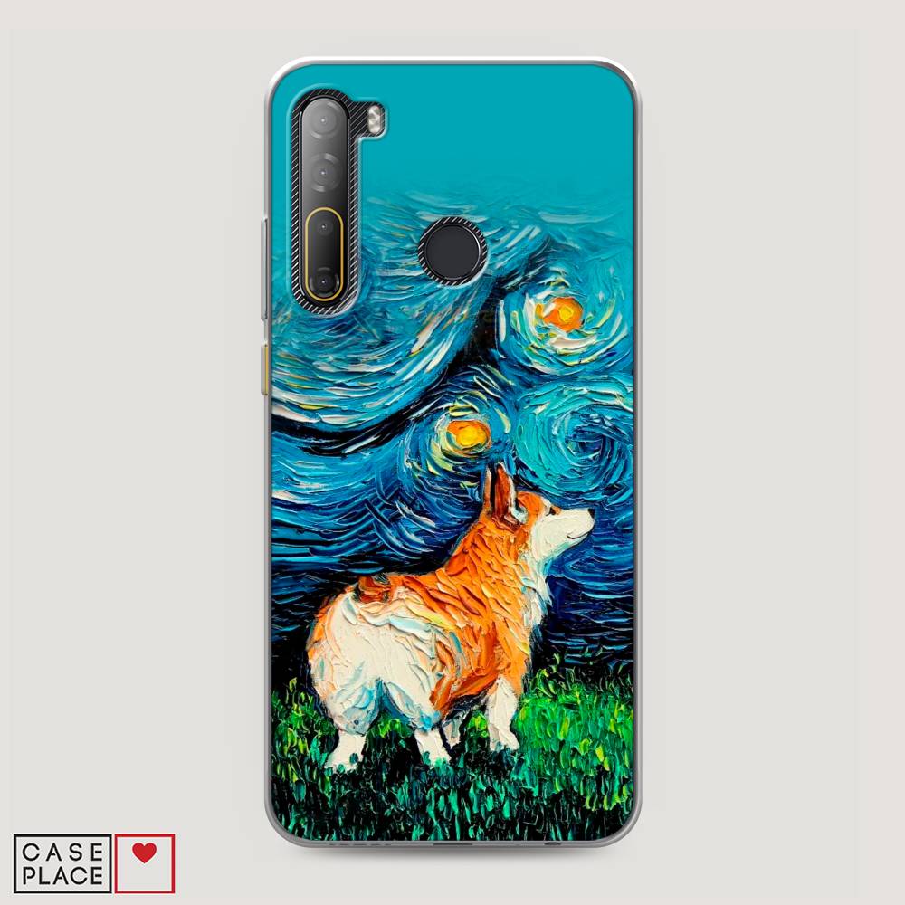 

Чехол на HTC Desire 20 Pro "Корги звёздная ночь", Коричневый;белый;зеленый, 102750-1