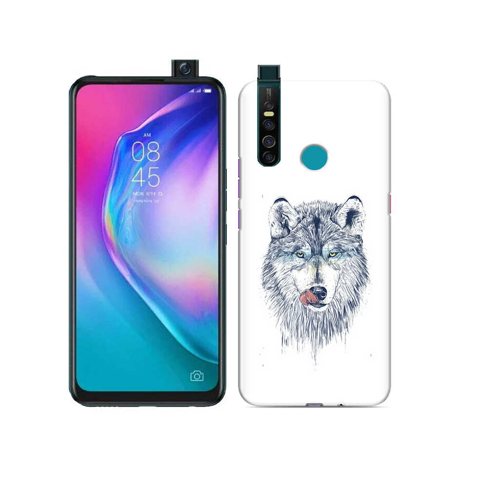 

Чехол MyPads Tocco для Tecno Camon 15 Pro голодгый волк, Прозрачный, Tocco