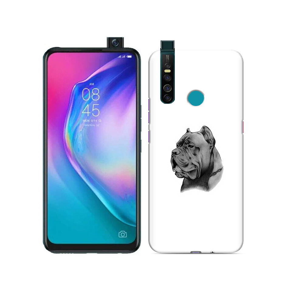 

Чехол MyPads Tocco для Tecno Camon 15 Pro грозный бульдог, Прозрачный, Tocco