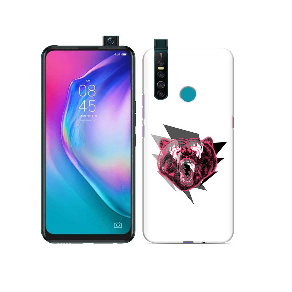 

Чехол MyPads Tocco для Tecno Camon 15 Pro грозовой медведь, Прозрачный, Tocco