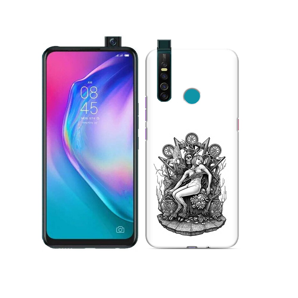 

Чехол MyPads Tocco для Tecno Camon 15 Pro девушка на троне, Прозрачный, Tocco