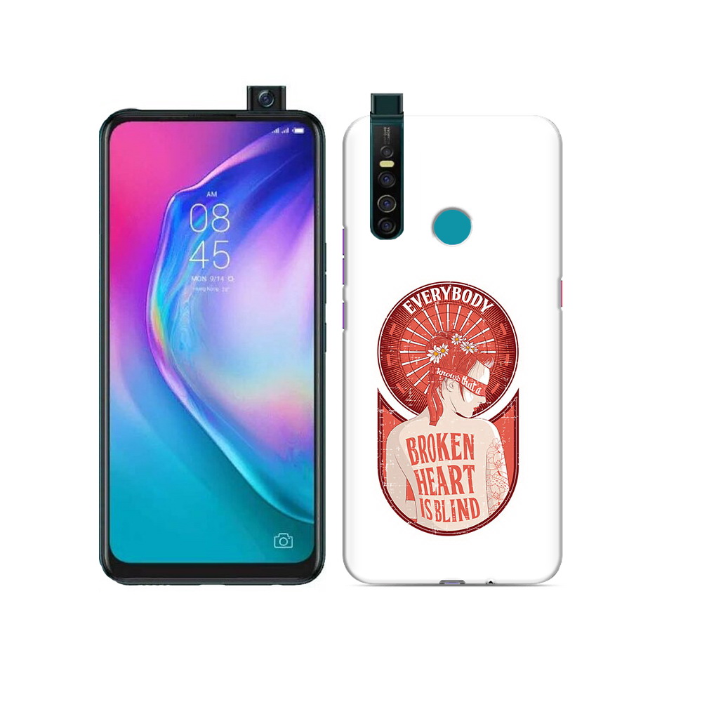 

Чехол MyPads Tocco для Tecno Camon 15 Pro девушка разбитое сердце, Прозрачный, Tocco