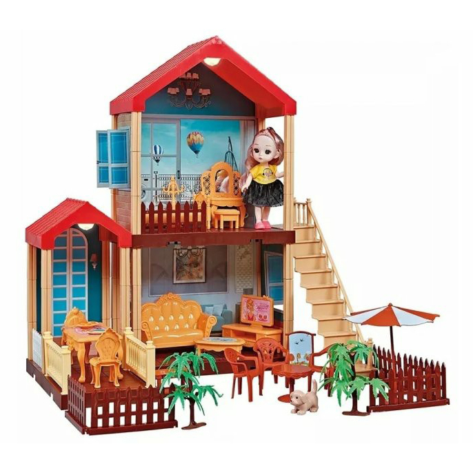 

Кукольный домик Junfa Toys 41,5 х 40 х 52 см в ассортименте
