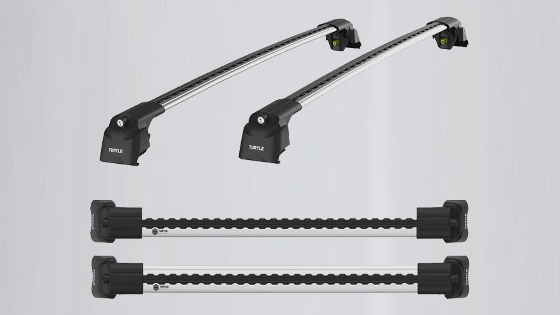 

Багажник Turtle Air 2 на крышу для HONDA PILOT 2015- (На интегрированные рейлинги),серебри