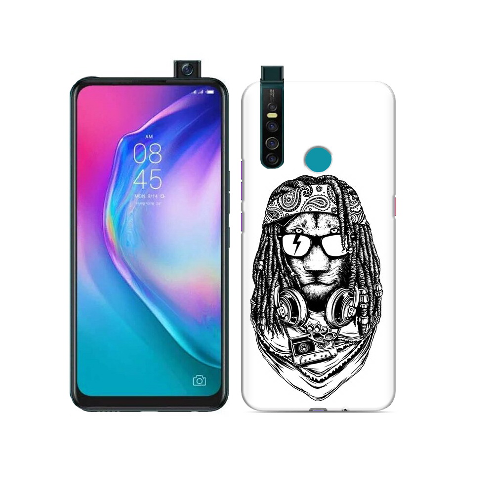 

Чехол MyPads Tocco для Tecno Camon 15 Pro дреды льва, Прозрачный, Tocco