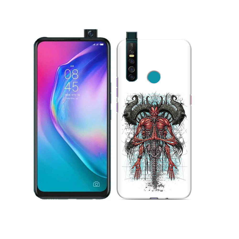 

Чехол MyPads Tocco для Tecno Camon 15 Pro дьявол, Прозрачный, Tocco