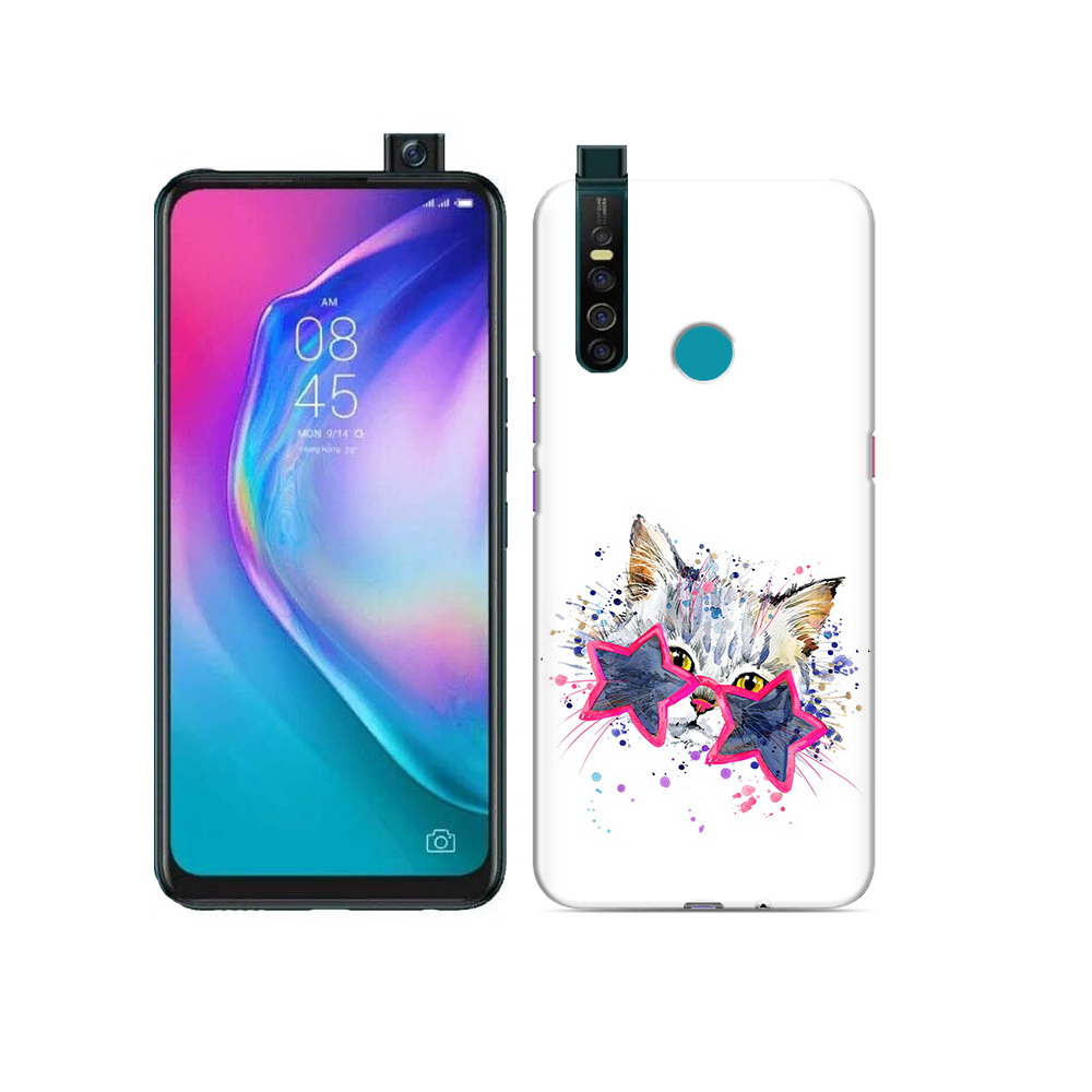 

Чехол MyPads Tocco для Tecno Camon 15 Pro звездные очки, Прозрачный, Tocco