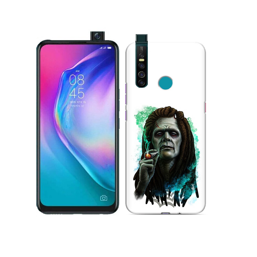 

Чехол MyPads Tocco для Tecno Camon 15 Pro зеленый мужчина с сигаретой, Прозрачный, Tocco