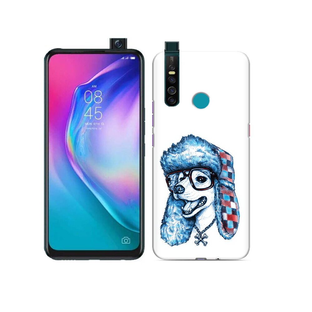 

Чехол MyPads Tocco для Tecno Camon 15 Pro зимний пес, Прозрачный, Tocco