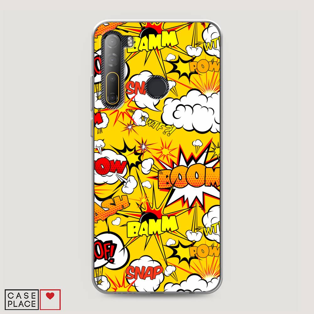 

Чехол на HTC Desire 20 Pro "Поп Арт эффекты", Желтый;белый;оранжевый, 102750-6