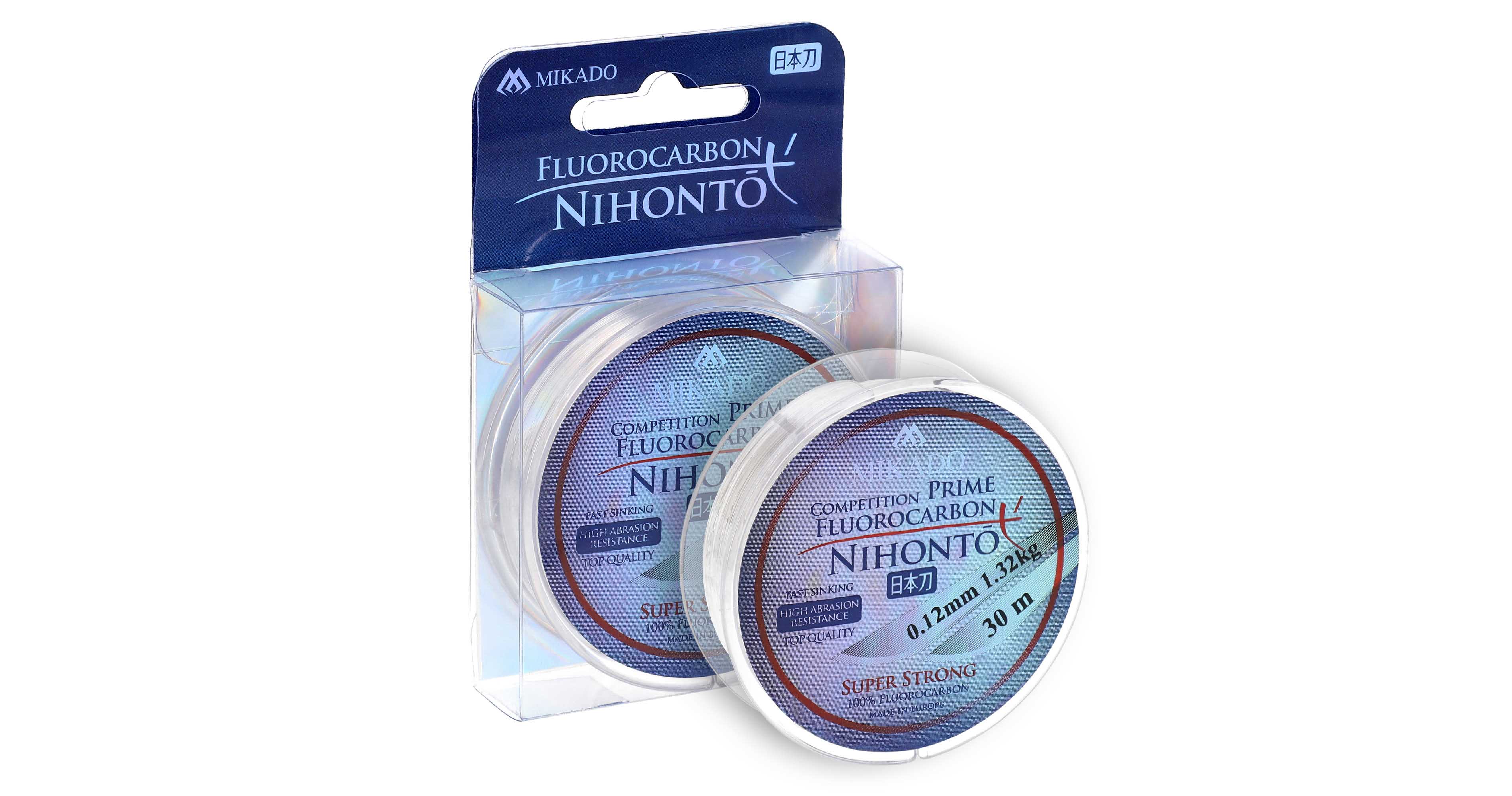 

Леска мононить Mikado NIHONTO FLUOROCARBON PRIME 0,30 (30 м) - 6.15 кг., Прозрачный, NIHONTO