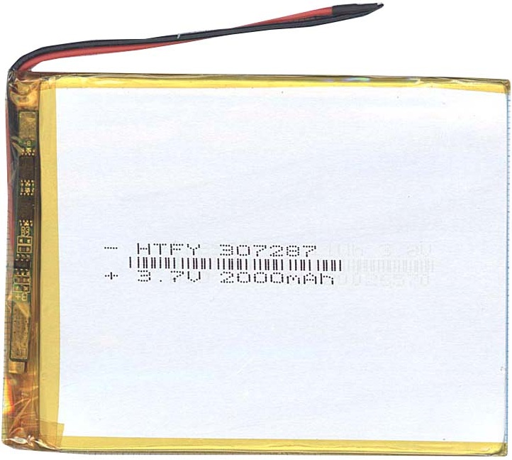 Аккумулятор Li-Pol батарея 3x72x87mm 2pin 37V2000mAh 530₽