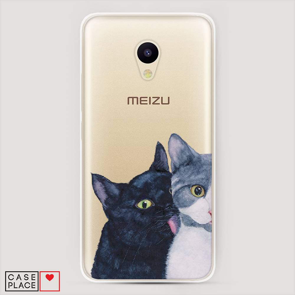

Чехол Awog на Meizu M5c "Кошачья любовь", Синий, 72350-1