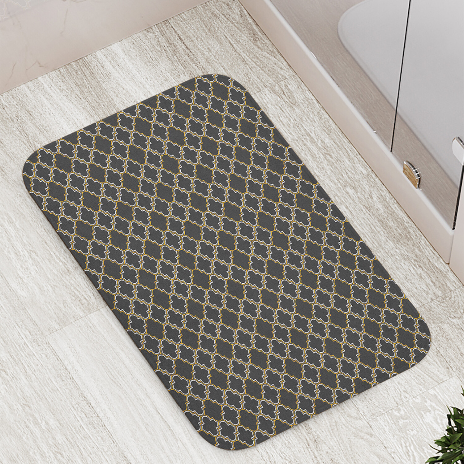 

Коврик противоскользящий JoyArty "Марокканская решетка" для ванной сауны,бассейна,77х52см, Марокканская решетка