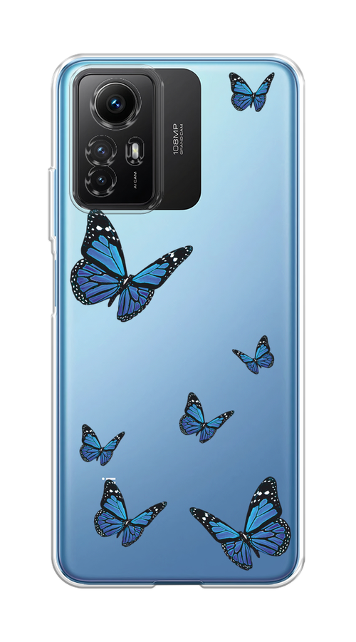 

Чехол Homey на Xiaomi Redmi Note 12S "Blue butterflies", Синий;черный, 318950-1