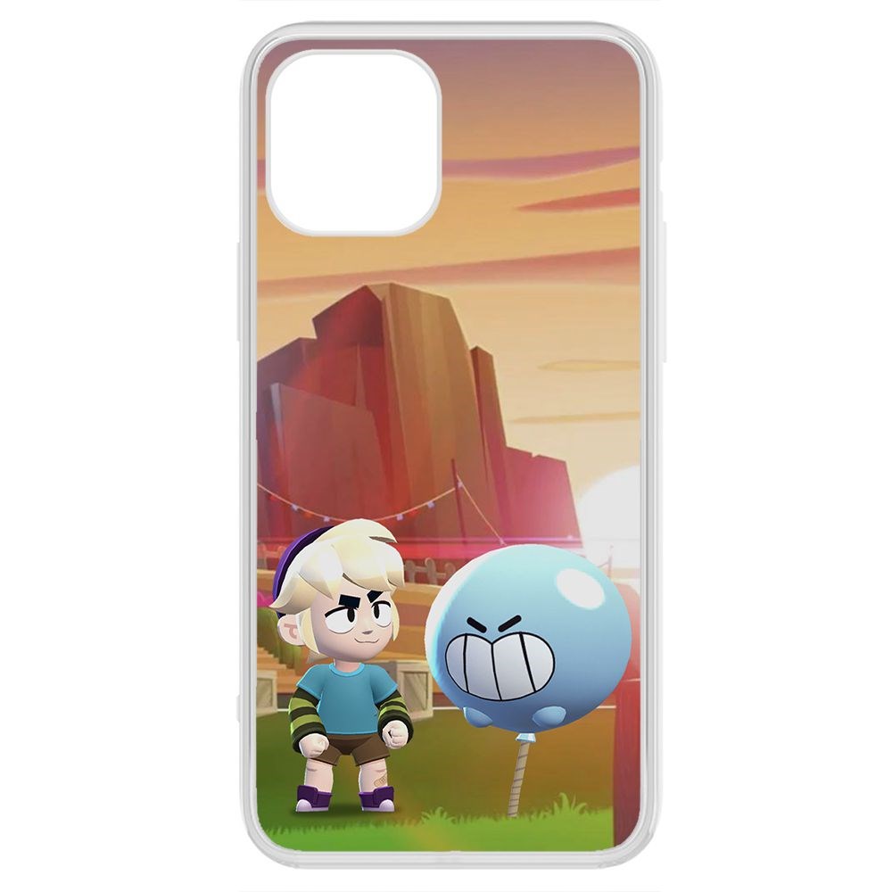 

Чехол-накладка Brawl Stars-Гас для iPhone 12 Pro Max, Прозрачный