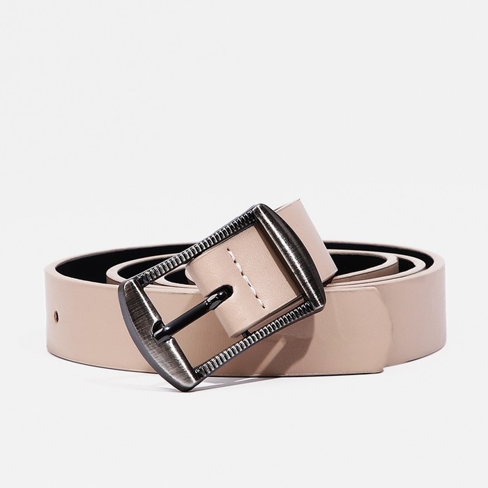 

Ремень женский NoBrand 9709213 бежевый, 100 см