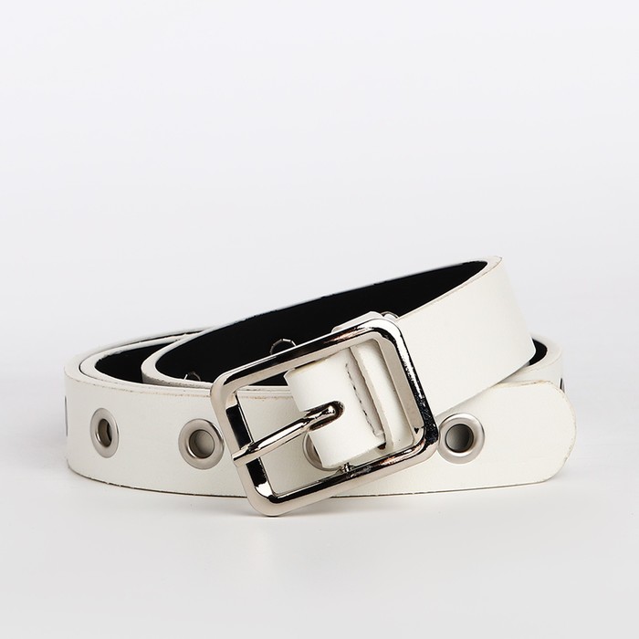 

Ремень женский NoBrand 9865545 белый, 105 см