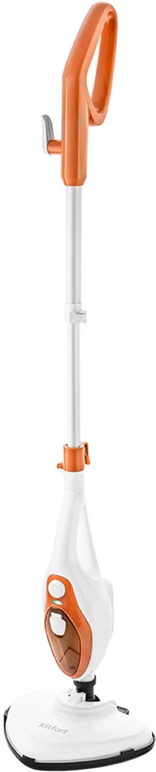 Паровая швабра Kitfort KT-1004-3 белый, оранжевый парогенератор kitfort кт 9135 2 белый оранжевый