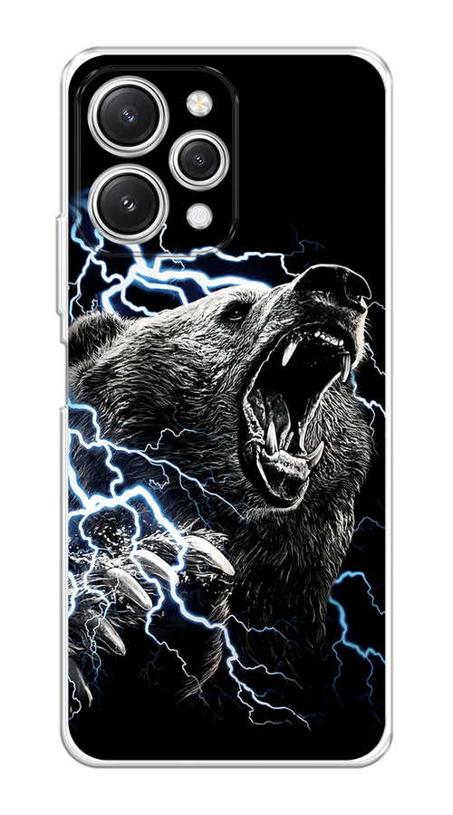 

Чехол Homey на Xiaomi Redmi 12 "Гроза и медведь", Черный;серый;серебристый, 319250-1