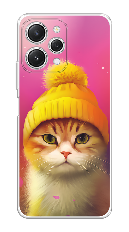 

Чехол Homey на Xiaomi Redmi 12 "Котик в шапочке", Розовый;желтый;бежевый, 319250-1