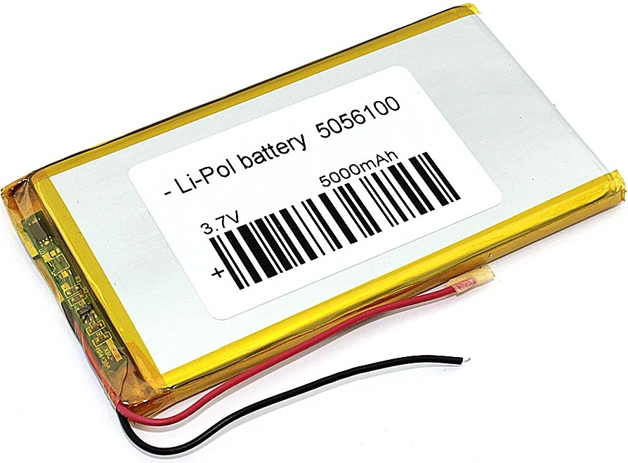 

Аккумулятор Li-Pol (батарея) 5x56x100mm 2pin 3.7V/5000mAh