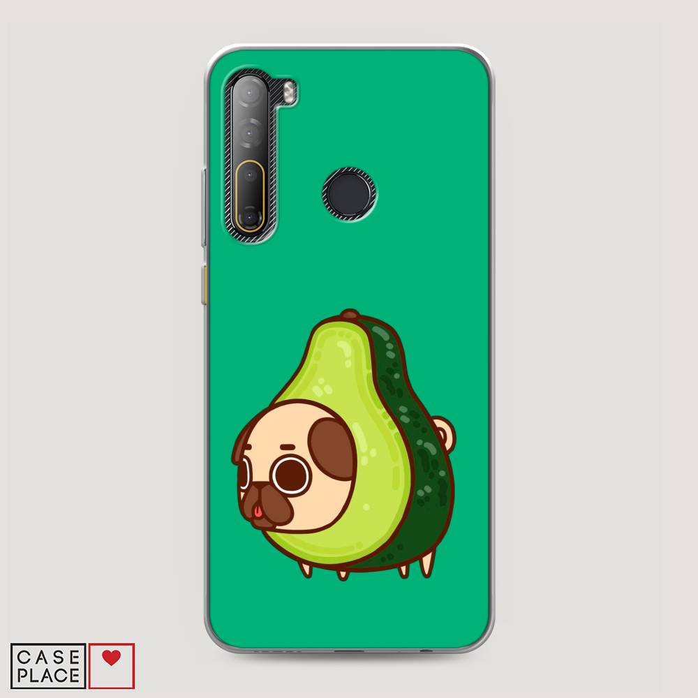 

Чехол на HTC Desire 20 Pro "Мопс авокадик", Зеленый, 102750-1