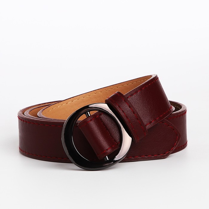

Ремень женский NoBrand 9865587 бордовый, 105 см