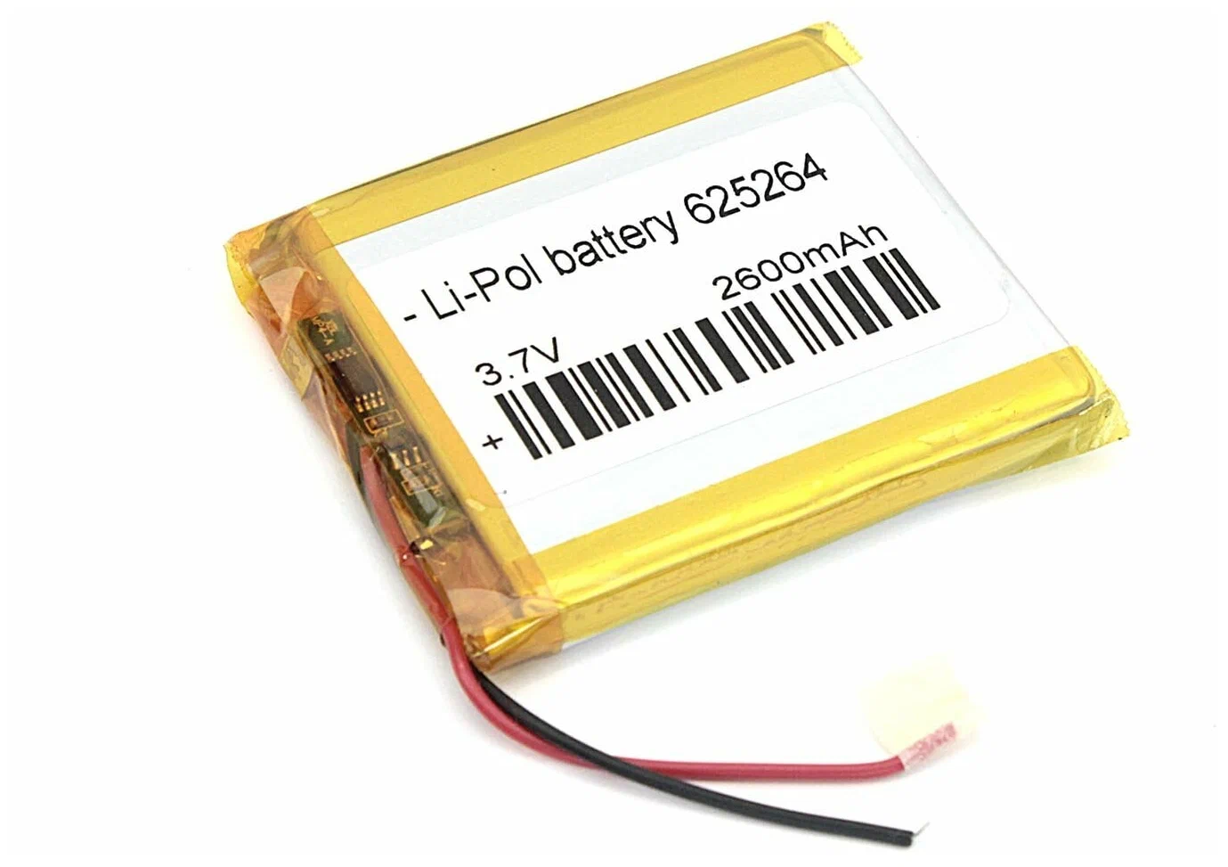 

Аккумулятор Li-Pol (батарея) 6.2x52x64mm 2pin 3.7V/2600mAh