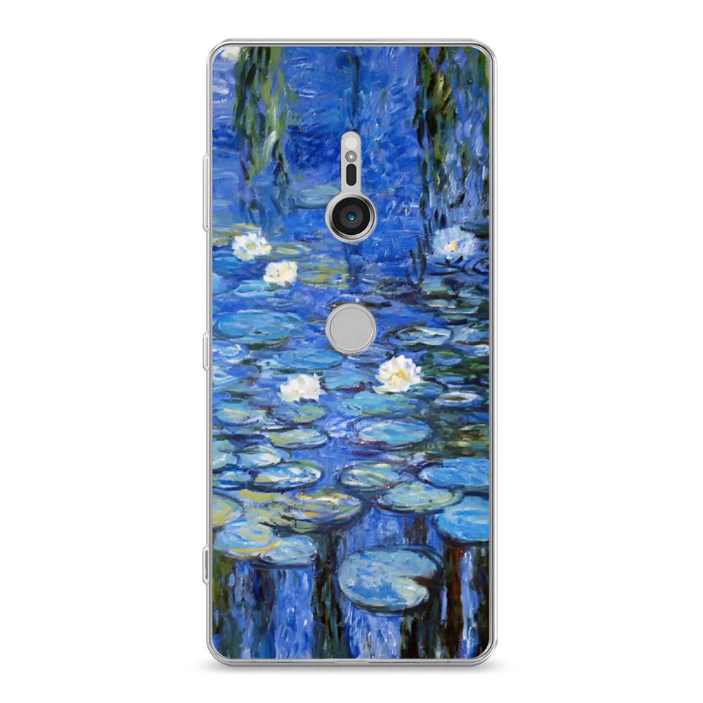 

Чехол для Sony Xperia XZ3 "Нарисованный пруд", Синий;зеленый, 53650-4