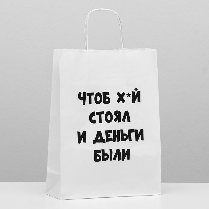 

Пакет подарочный "Чтоб деньги были", 24 х 10,5 х 32 см, Белый