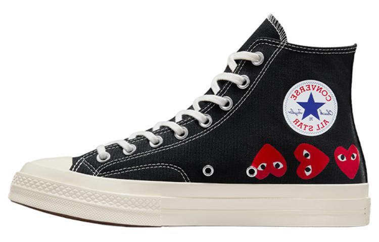 

Кеды унисекс Converse Play Comme des Garons Chuck 70 Hi Multi черные 41.5 EU, Черный, Play Comme des Garons Chuck 70 Hi Multi x Converse