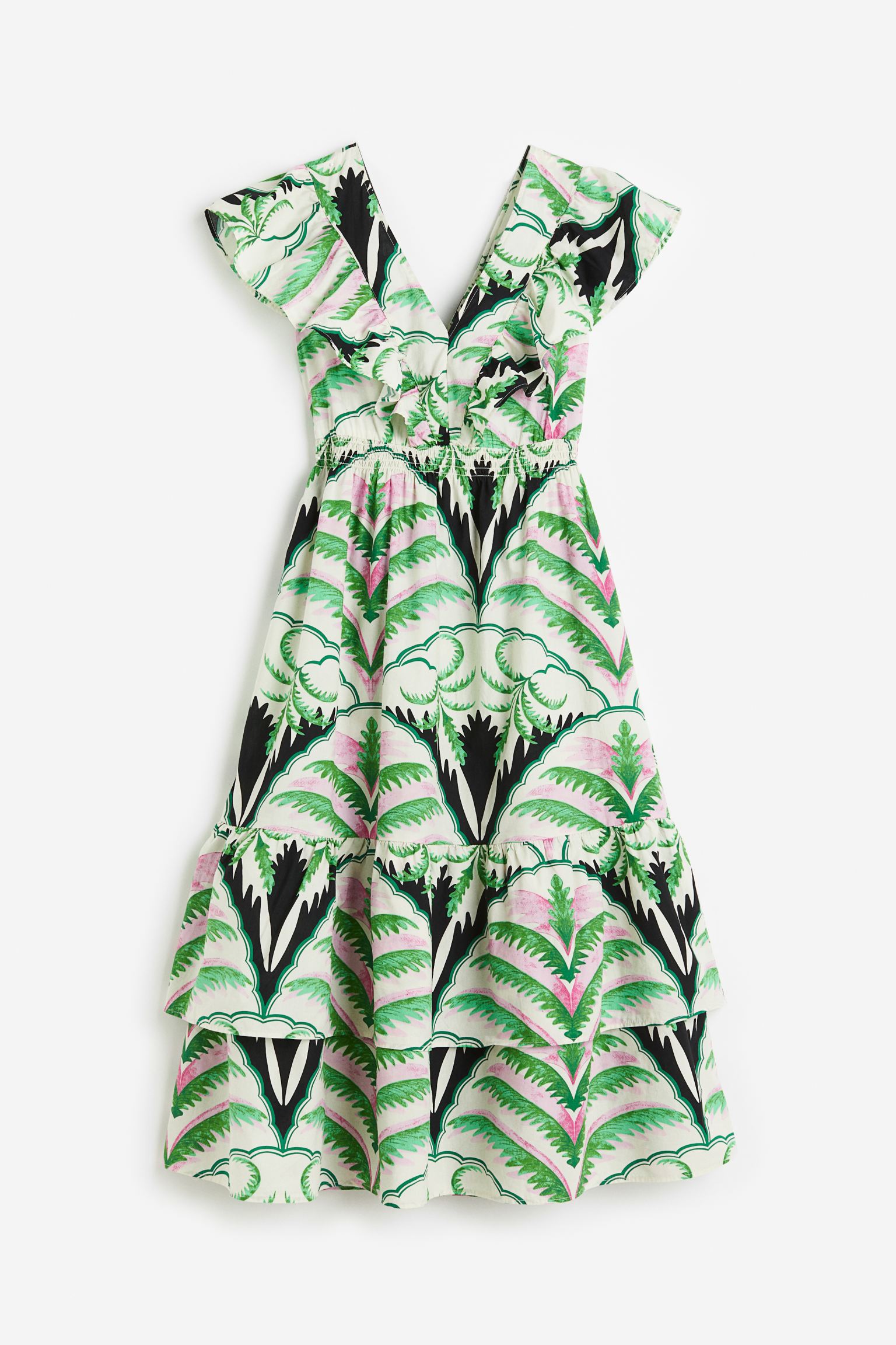 Платье женское H&M 1177065001 зеленое M (доставка из-за рубежа)