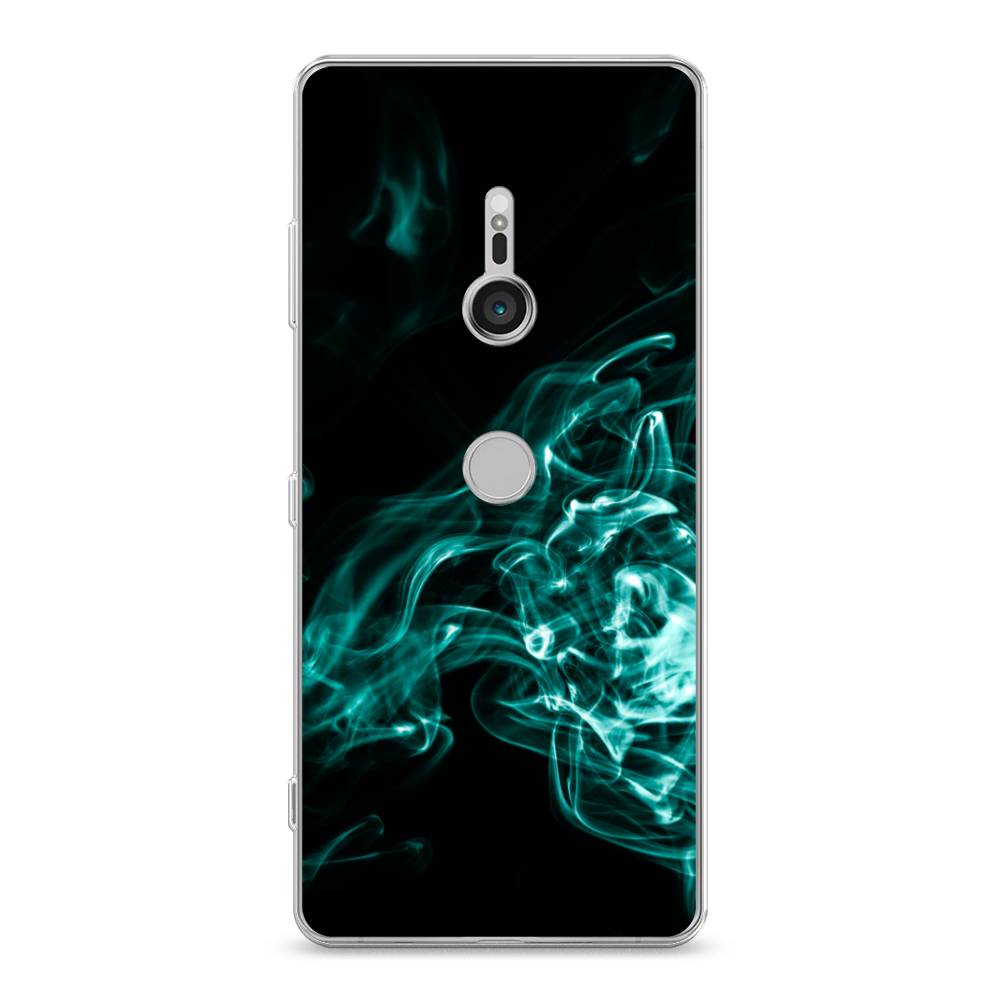 

Чехол на Sony Xperia XZ3 "Дым", Голубой;черный, 53650-3