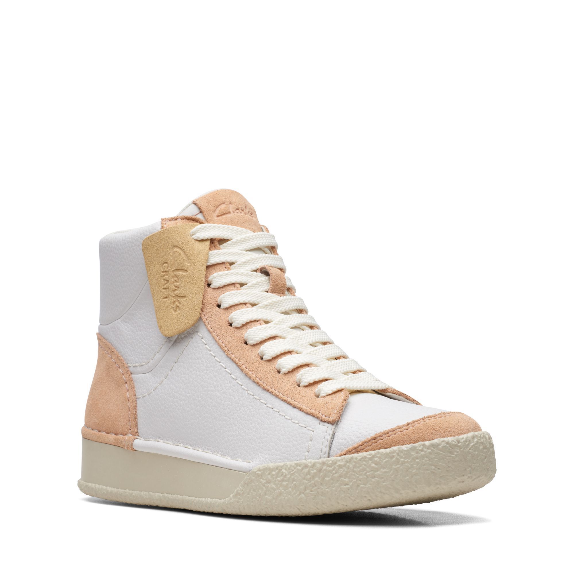 

Кеды женский Clarks 26170460 белые 38 EU, Белый, 26170460