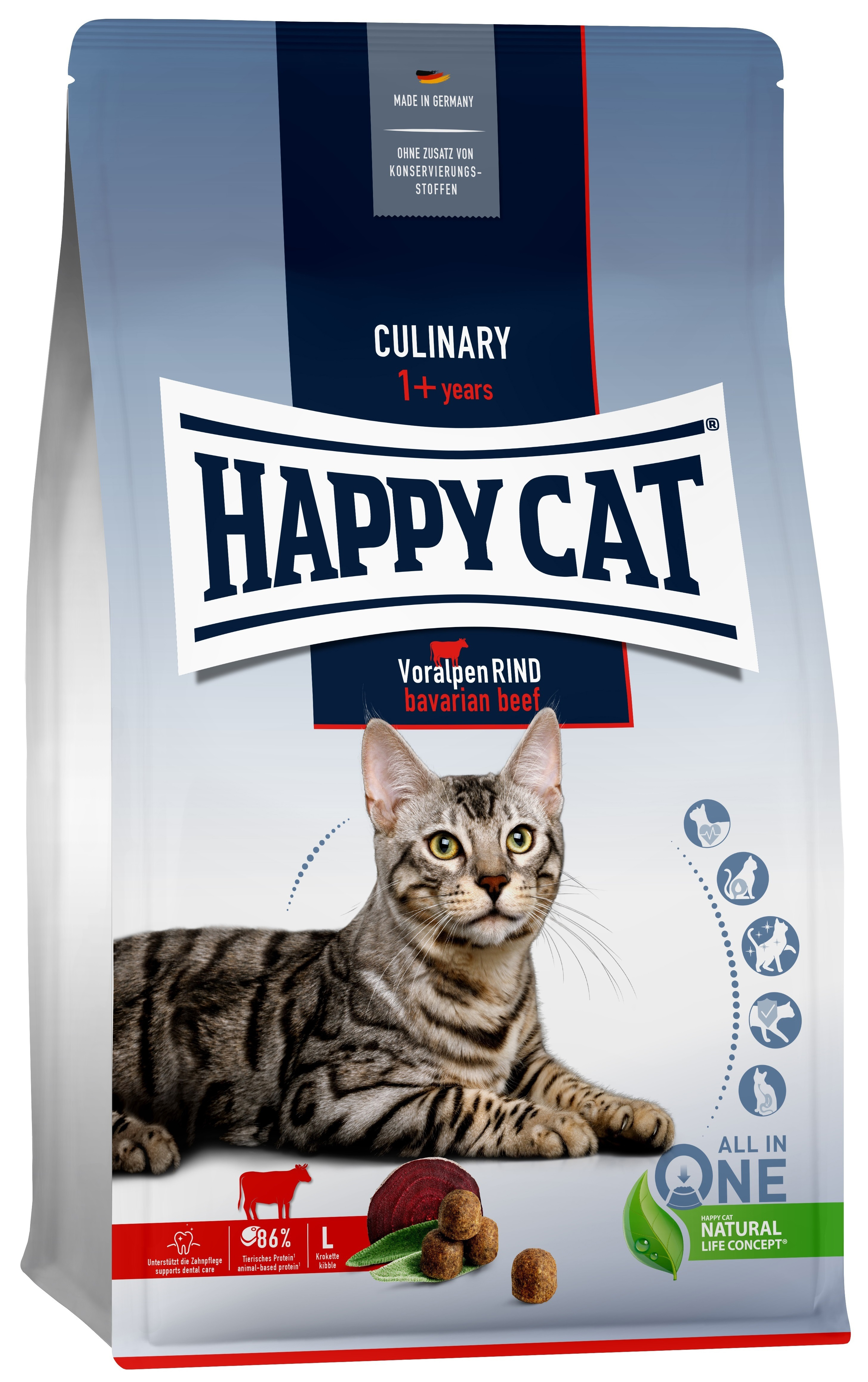

Сухой корм для кошек Happy Cat Culinary Adult альпийская говядина, 2 шт по 10 кг