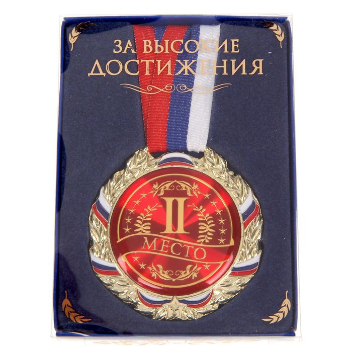 Медаль Командор Триколор, 529654, 2 место, серебро, d 7 см