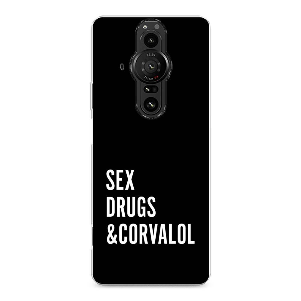 

Чехол на Sony Xperia Pro-I "Corvalol", Черный;серый;белый, 55050-6