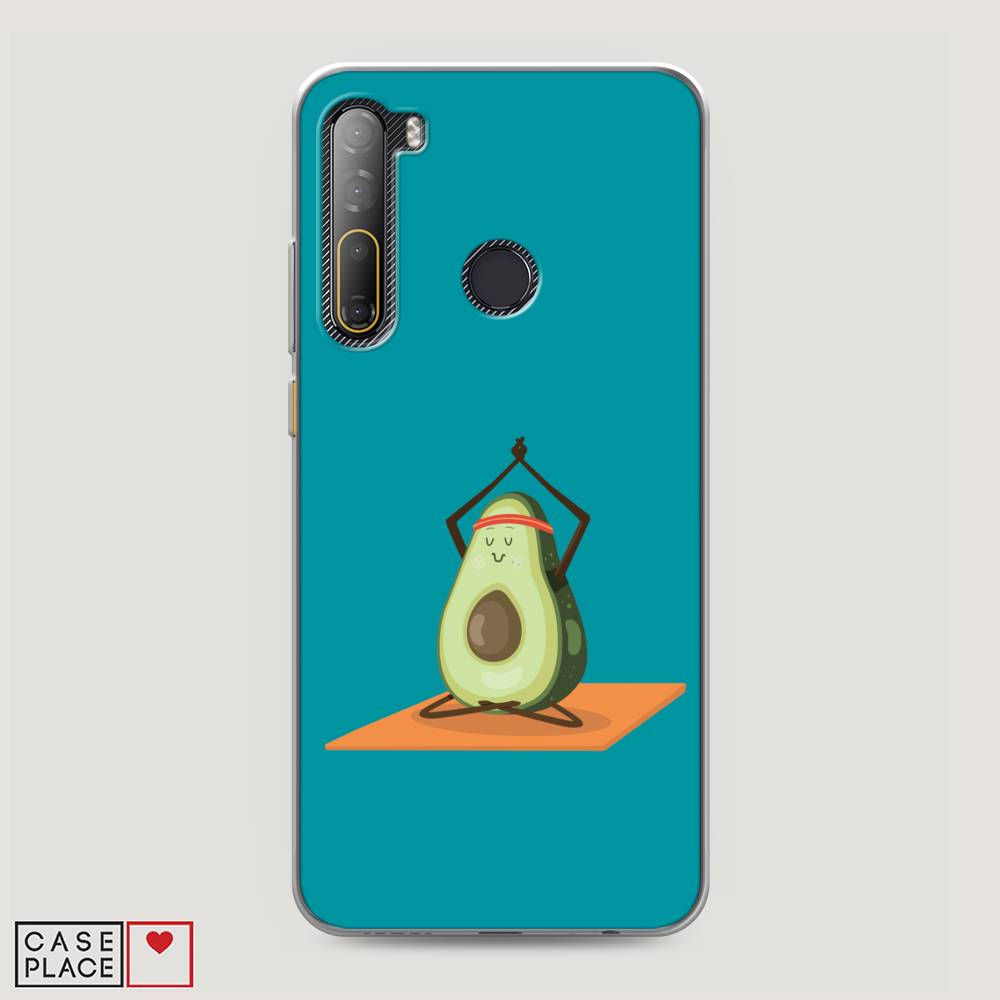 

Чехол на HTC Desire 20 Pro "Расслабься с авокадо", Голубой, 102750-6