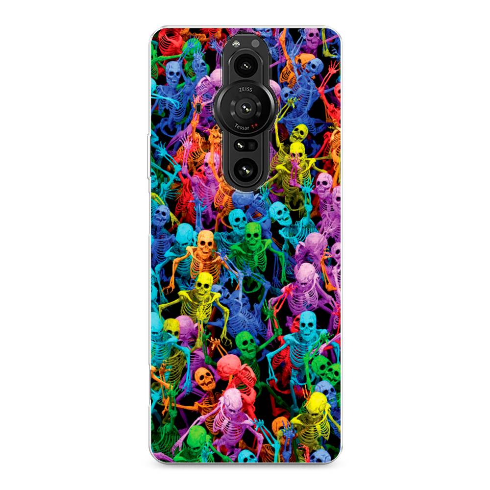 

Чехол на Sony Xperia Pro-I "Вечеринка скелетов", Фиолетовый;желтый;оранжевый, 55050-6