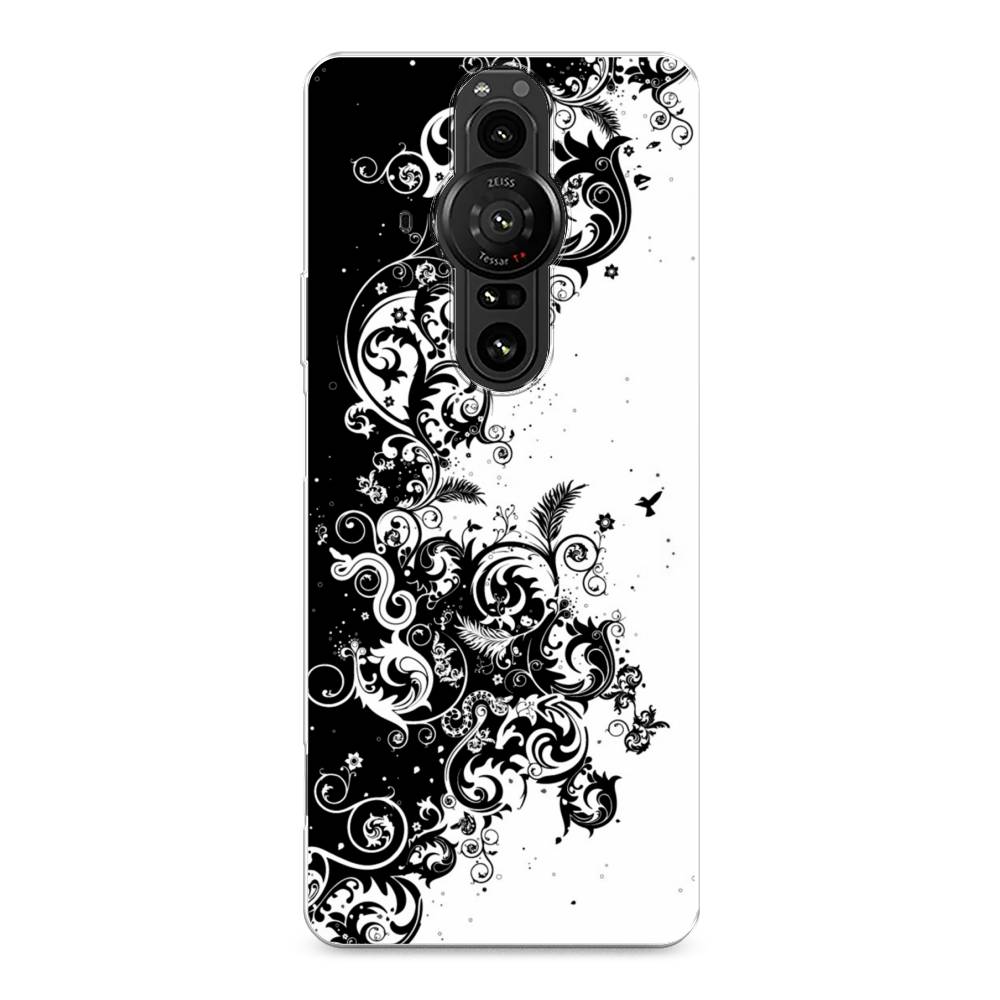 

Чехол на Sony Xperia Pro-I "Черно белый узор", Белый;черный;серый, 55050-3